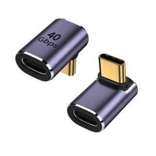Adaptador HIFI Fêmea Macho Em Angulo 90 Reto Usb Tipo C ( Tipo-c TipoC )