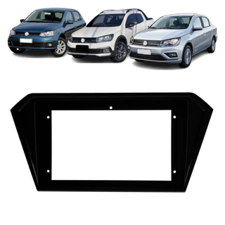 Moldura Painel 9 Polegadas Volkswagen Gol Saveiro Voyage G7/G8 Preto ou Black Piano Fiamon em Oferta na Shopee