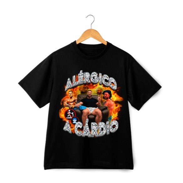 Camiseta Treino Meme Alérgico A Cárdio Academia Novo!