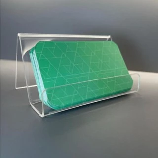 Porta Cartão de Visita em Acrílico Transparente Display de Mesa Profissional