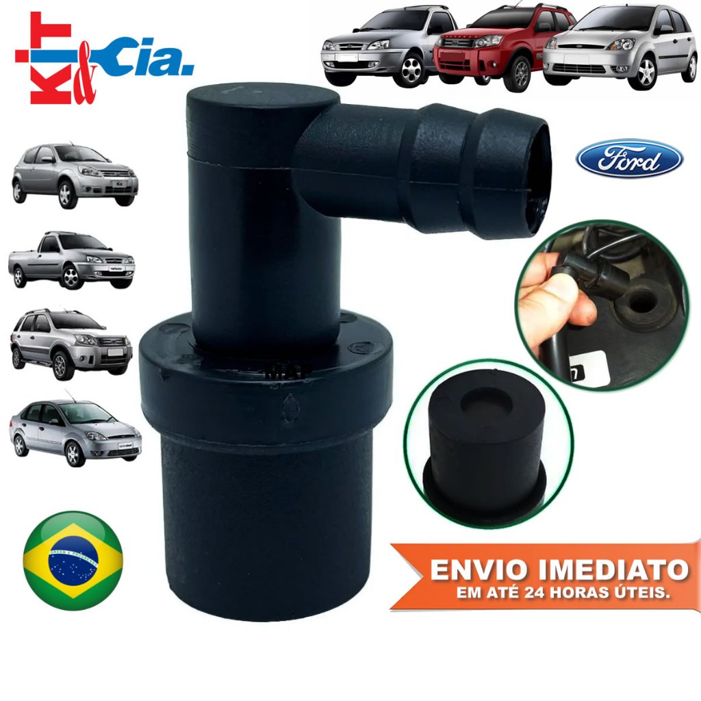 Valvula Anti Chama Ford Fiesta Ecosport Ka Courier 1.0 1.6 Zetec Rocam ...