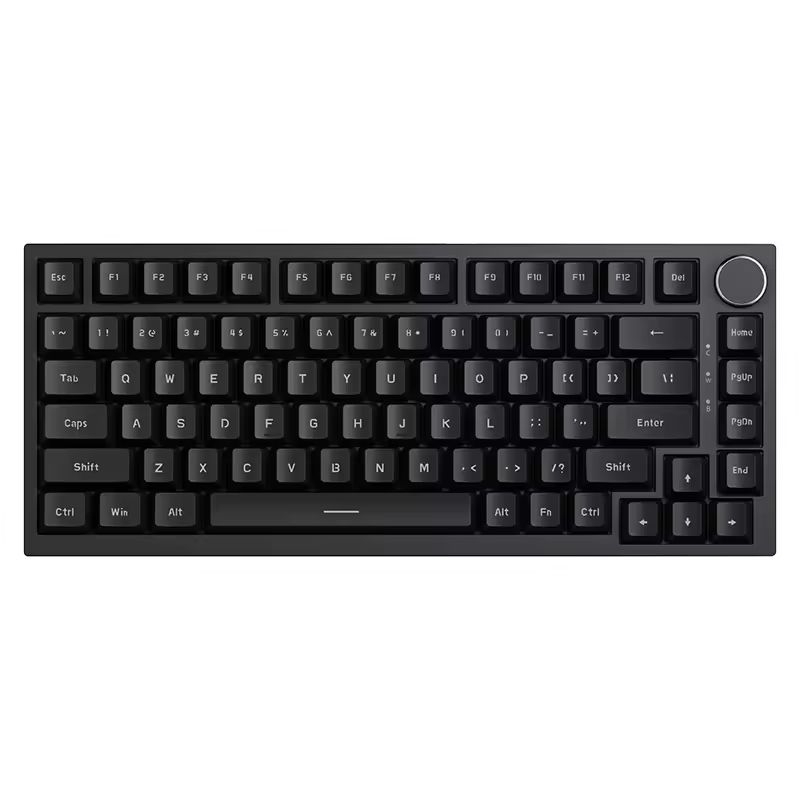 Teclado Mecânico Ajazz Ak820 75% Preto Com Fio Gamer LED