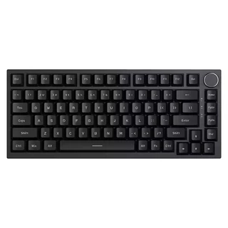 Teclado Mecânico Ajazz Ak820 75% Preto Com Fio Gamer LED