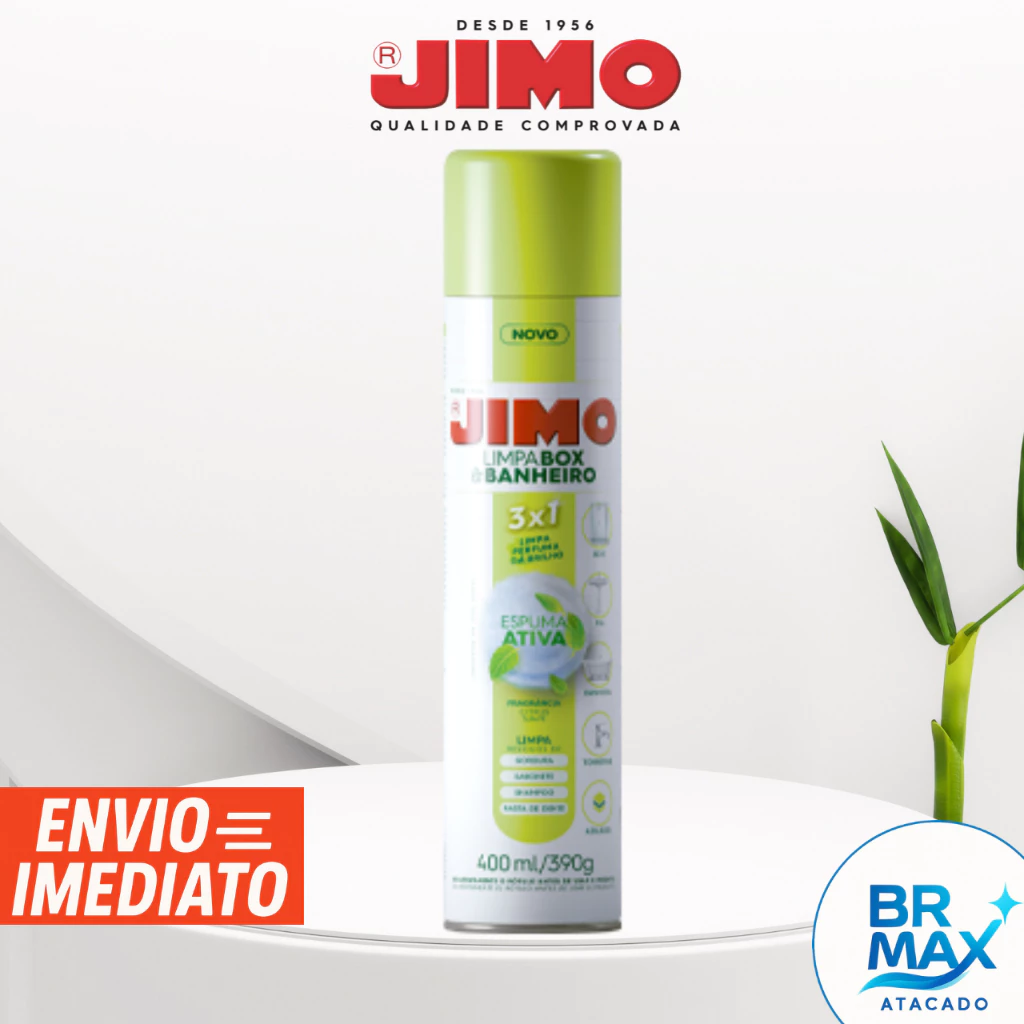 Jimo Limpa Box e Banheiro Spray 400ml