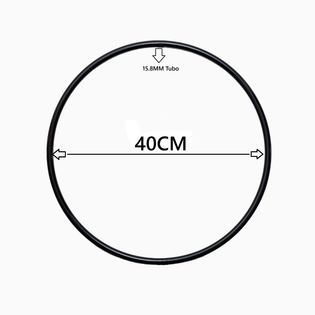 Aro de Metal Diâmetro 40cm em Tubo de 15.8mm de Espessura
