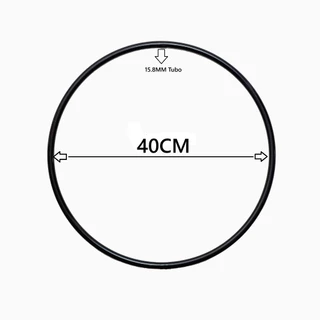 Aro de Metal Diâmetro 40cm em Tubo de 15.8mm de Espessura