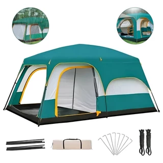 Barraca Camping Acampamento 10-16 Pessoas Grande Varanda Para 430*305cm Luxe Tenda Familiar em Oferta na Shopee