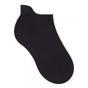 Meia Basica ou Pilates Yoga Sapatilha Antiderrapancom veste Cano Curto Preta Esportiva