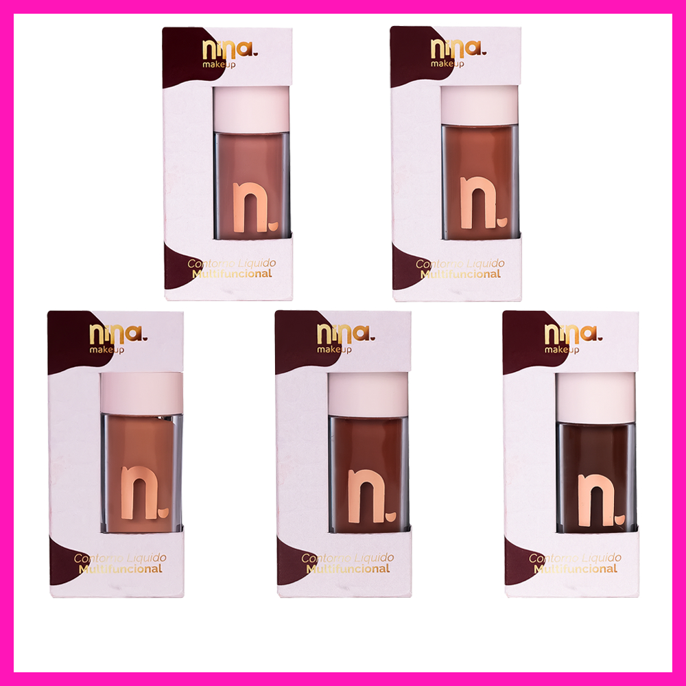 Nina Makeup Western Contorno Líquido Multifuncional 4ml (Define e valoriza os traços com naturalidade)