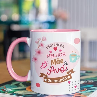 CANECA PERSONALIZADA DIA DOS AVÓS AVÔS VÓ VÔ + NOME
