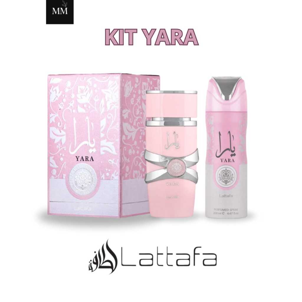 Lattafa Kit Yara Perfume 100ml e Desodorante 200ml | Shopee Brasil