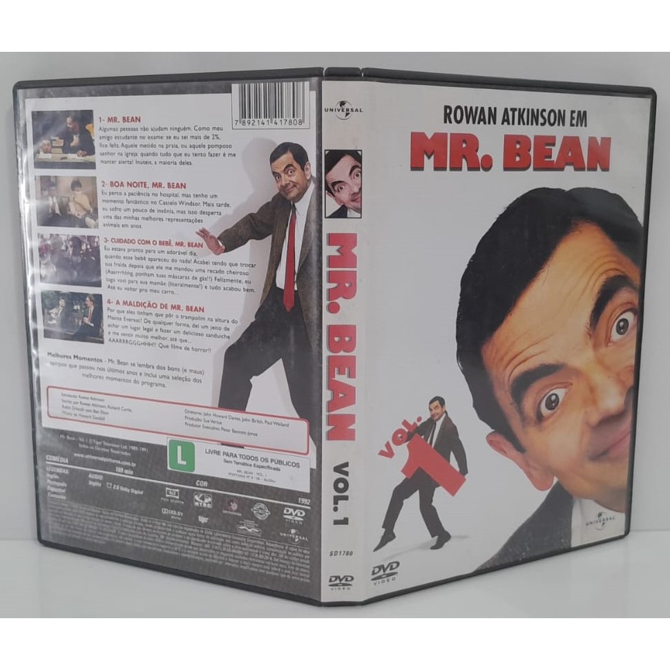DVD Original Mr Bean Volume 1 Rowan Atkinson Série De TV Clássica
