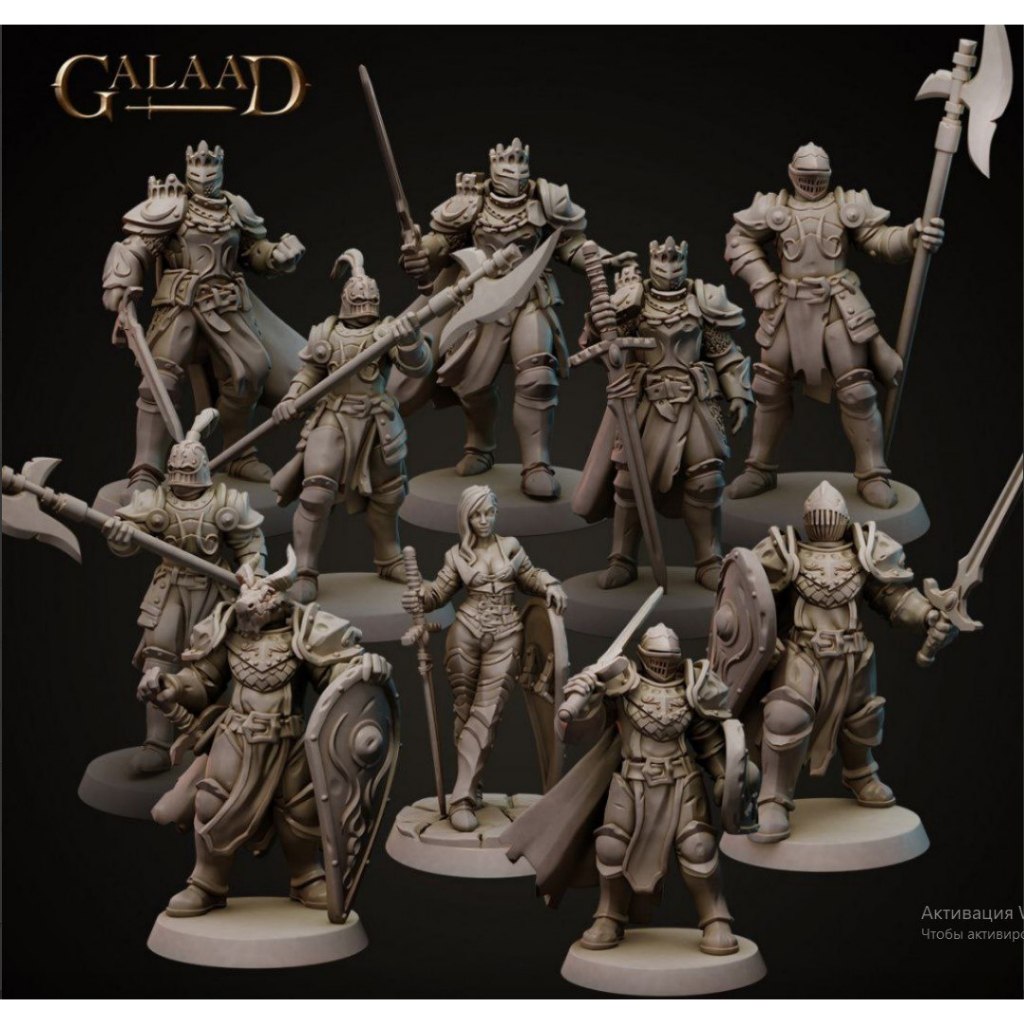 Kit miniaturas RPG - Cavaleiros