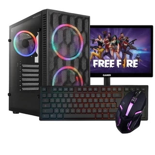 Computador Gamer Intel Core I7, RX 580 8GB, 16GB Memória RAM, SSD 480GB + Monitor 19