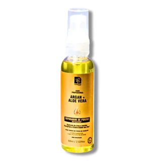 Reparador de Pontas Óleo de Argan e Aloe Vera 60ml Revitaliza o Cabelo Natuflores em Oferta na Shopee