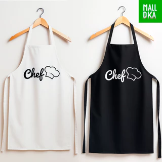 Kit com 2 ou 1 Avental Preto/Branco Feminino Masculino Pvc Impermeável Chefe de Cozinha Restaurante Gastronomia