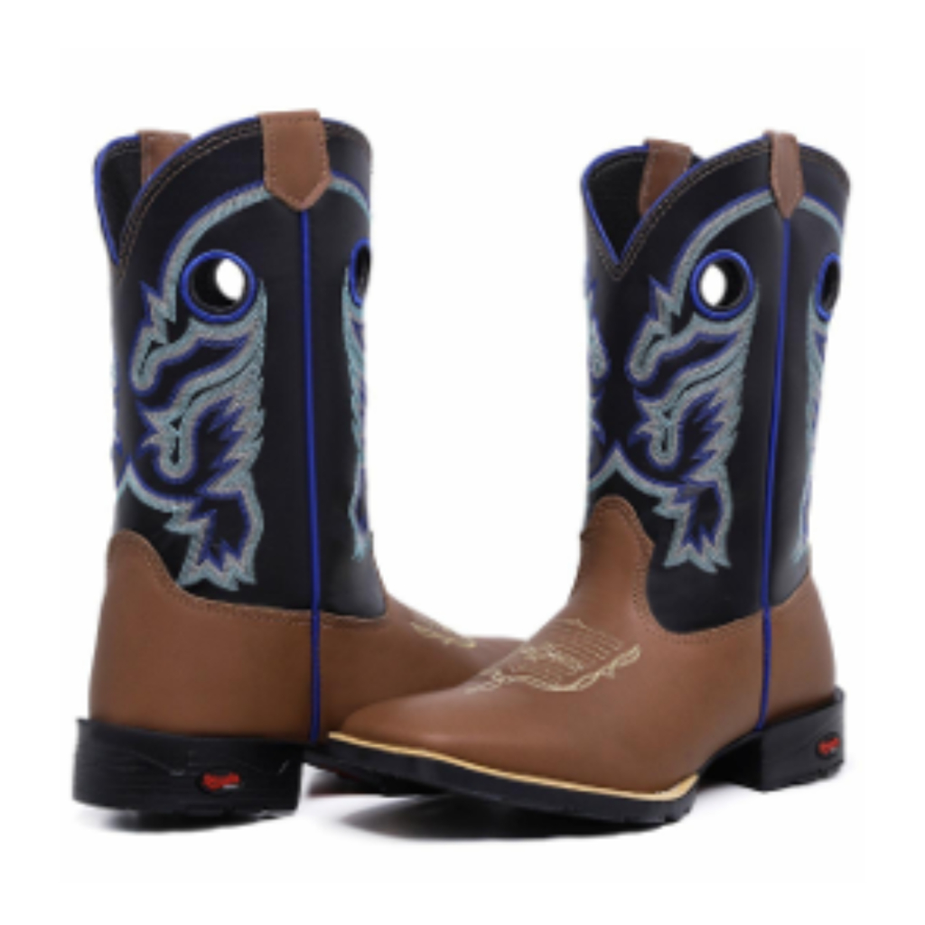 Bota Country Cano Longo Texana Masculina Rodeio Ramon Botas Bico ...