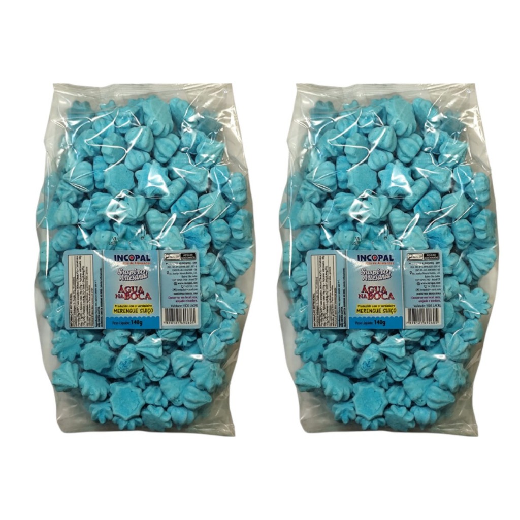 400 Mini Suspiro (Lembrancinha) Azul | Shopee Brasil