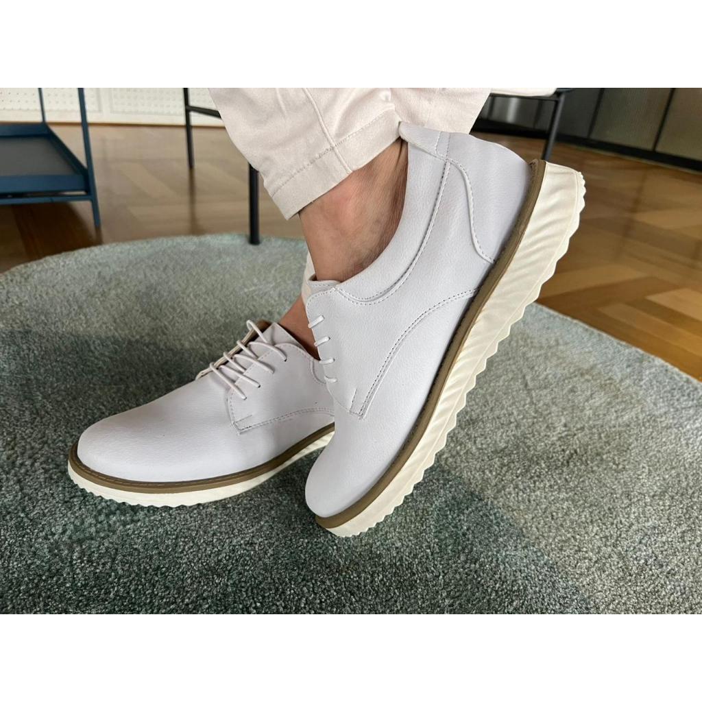 Sapato Branco Enfermagem Masculino Social Confortável Macio Leve - Main Image