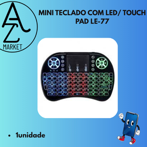 MINI TECLADO COM LED/ TOUCH PAD LE-77 | Shopee Brasil