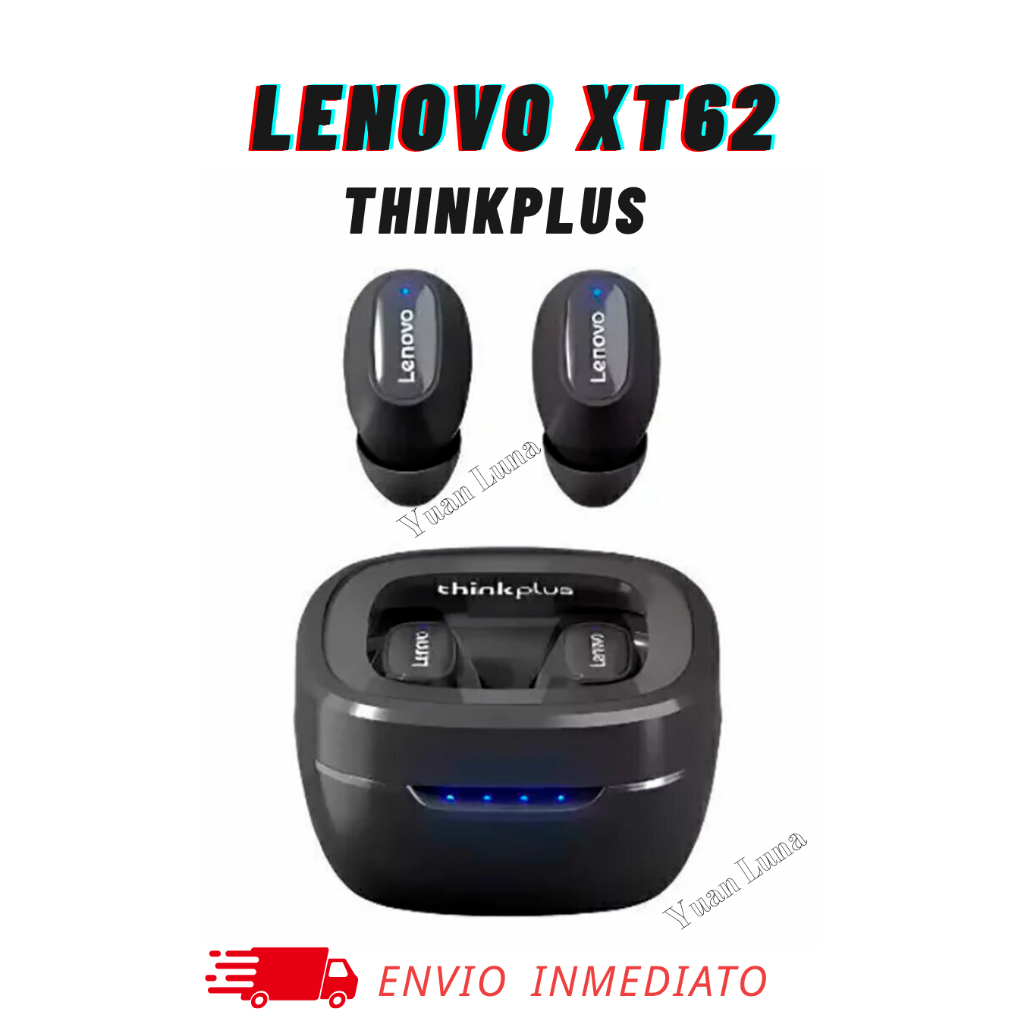 Fone de Ouvido Lenovo XT62 -Bluetooth Bateria de Longa Duração Leve, Estável e com Cancelamento