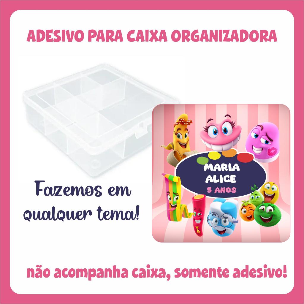 Adesivo para caixa organizado | adesivo de vinil personalizado ...