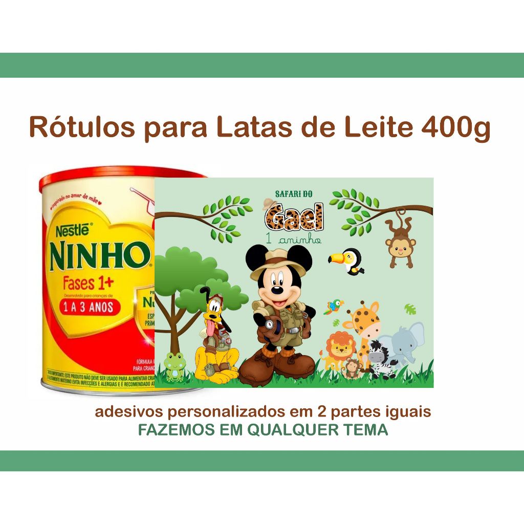 RÓTULO DE LATA DE LEITE PERSONALIZADO 400 Gr. - Personalizados ...