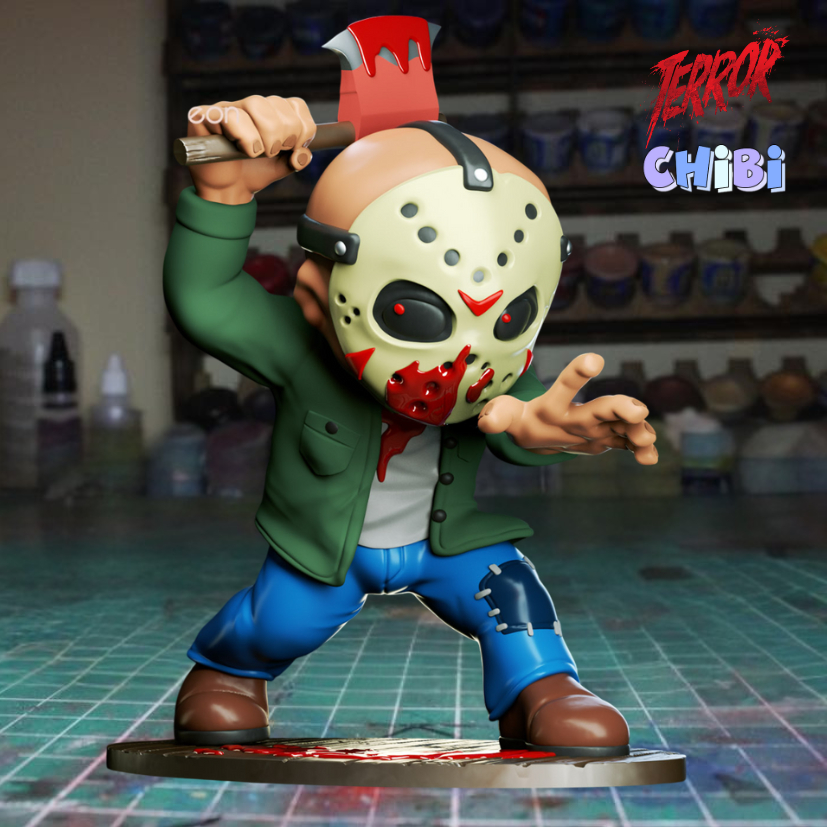Chibi Set - Jason Voorhees / Sexta-Feira 13 / Coleção Terror - Figura ...