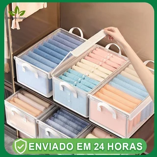 Alta qualidade Alta qualidade Caixa de armazenamento em PVC com tampa Armazenamento de roupas e roupas íntimas em Oferta na Shopee