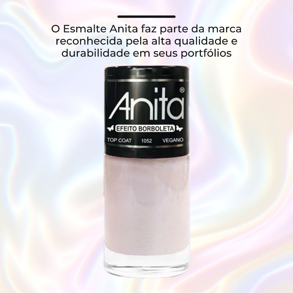 Esmalte Anita top coat efeito concha — foto 6