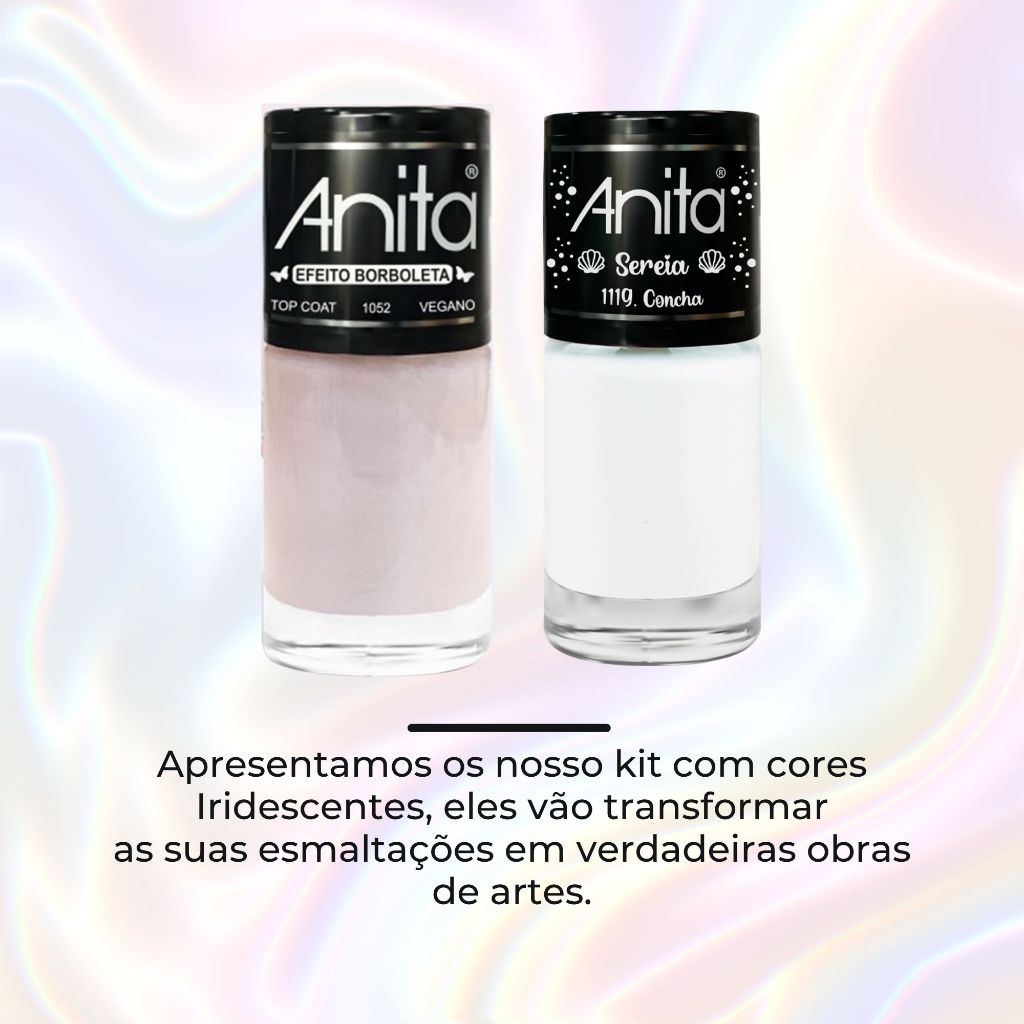 Esmalte Anita top coat efeito concha — foto 4