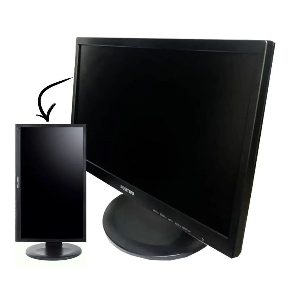 Monitor Positivo 22 Polegadas HDMI VGA Vertical/Horizontal | 22MP55PQ ...