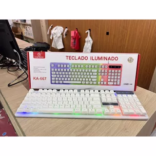 Teclado USB Game Iluminado LED RGB Kapbom ka-667