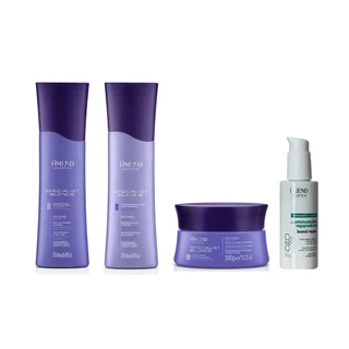 Amend Expertise Kit Specialist Blonde com 3 produtos + Renovador capilar 90g em Oferta na Shopee