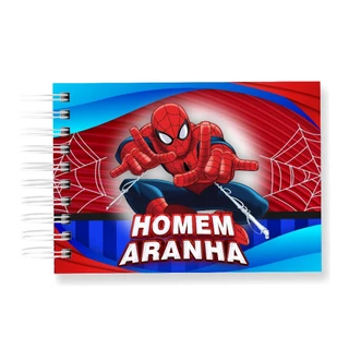 Livro de Colorir Homem Aranha 50 Folhas 180G Caderno de Desenho Pintura Coloring Book SEM PERSONALIZAÇÃO