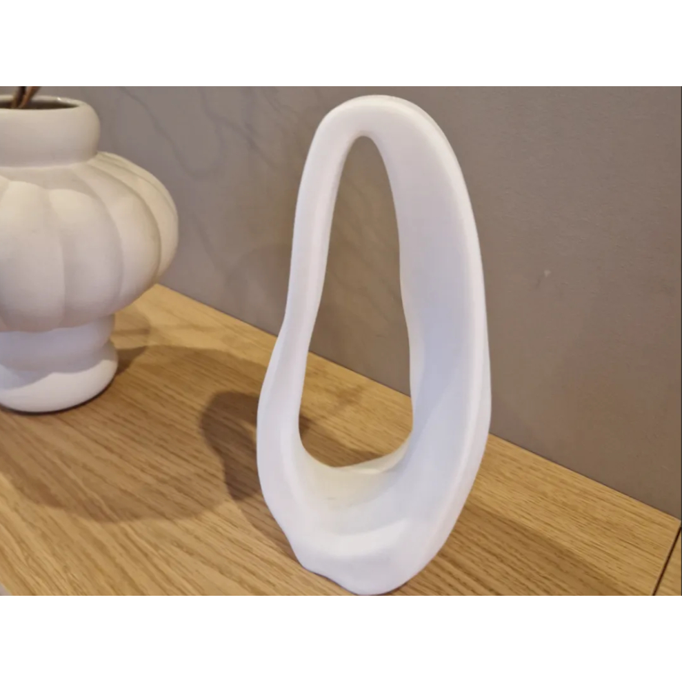 Escultura Abstrata Pedra Moderna - Decoração Sala - 20cm