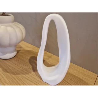 Escultura Abstrata Pedra Moderna - Decoração Sala - 20cm