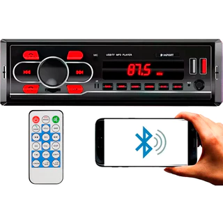 Radio Som Automotivo Para Carro com USB, Pendrive Bluetooth Carregador Celular Touch Super Barato Novo