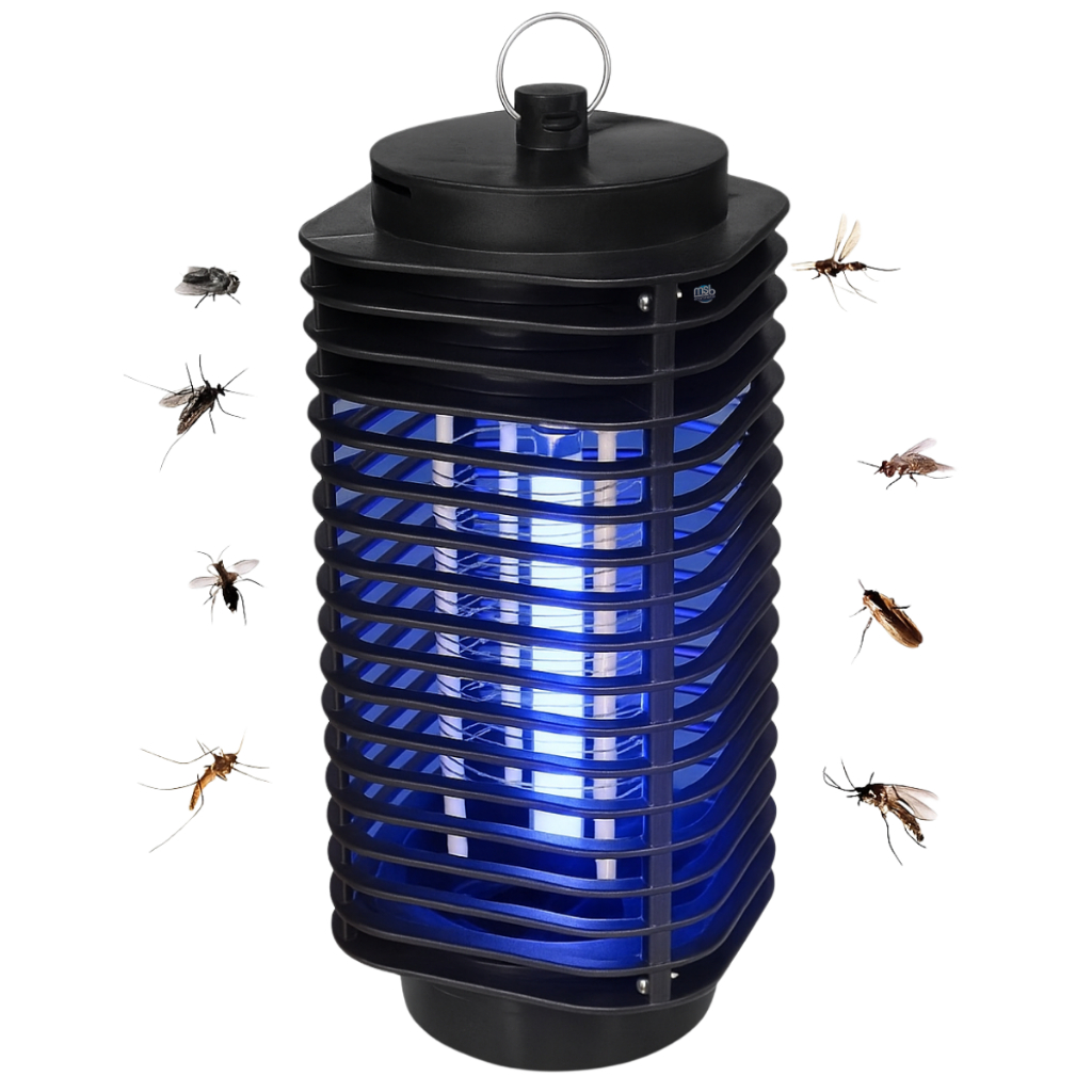 Luminária luminosa Armadilha de Inseto mata mosca luz uv elétrica ...