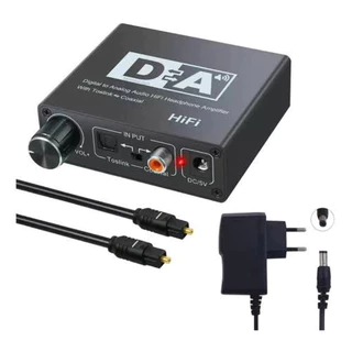 Conversor De Audio Optico X Rca Com Ajuste De Volume