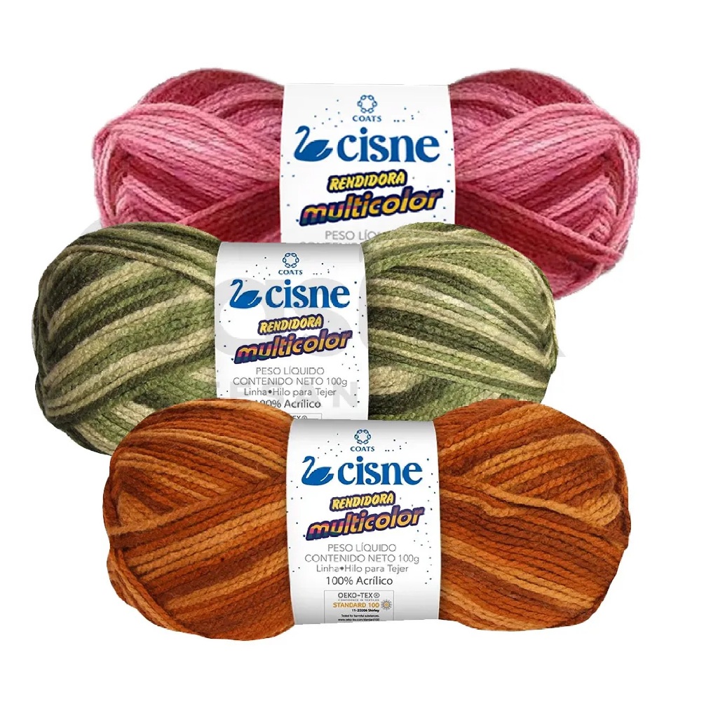 Fio de Lã Rendidora Multicolor Cisne 100g - Tex 425 - COATS