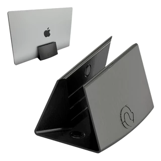 Suporte Notebook Vertical Portatil Preto Universal Mesa - 26mm, 20mm e 16mm
