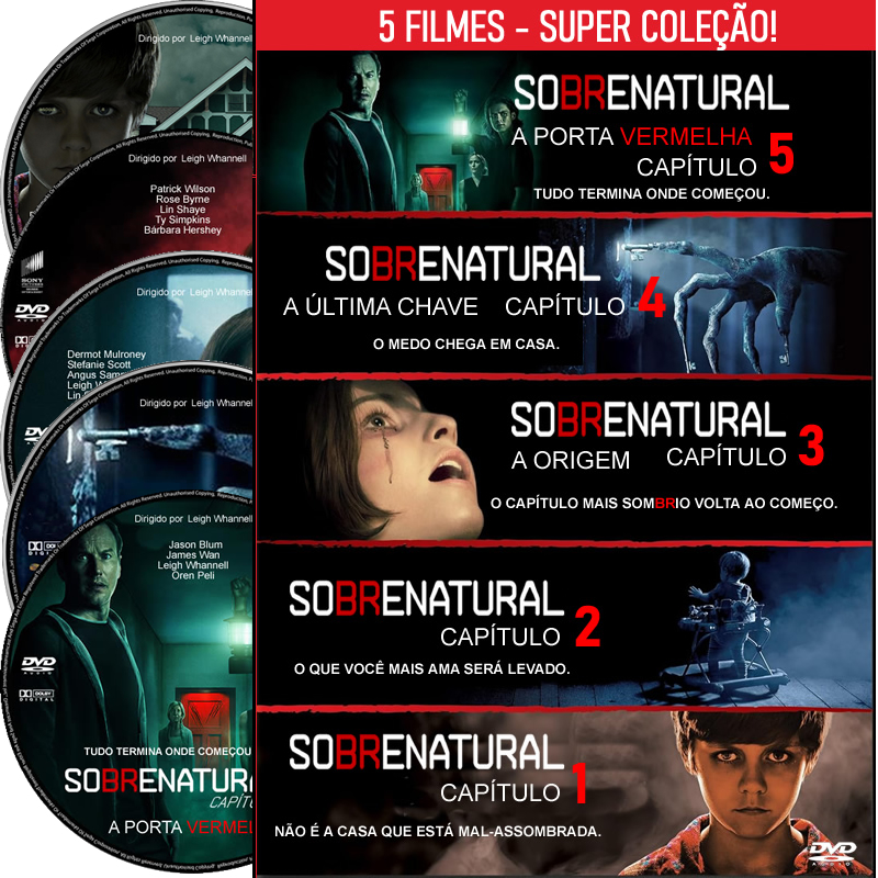 dvd - Sobrenatural - 1/2/3/4/5 Filmes Terror séries box | Shopee Brasil