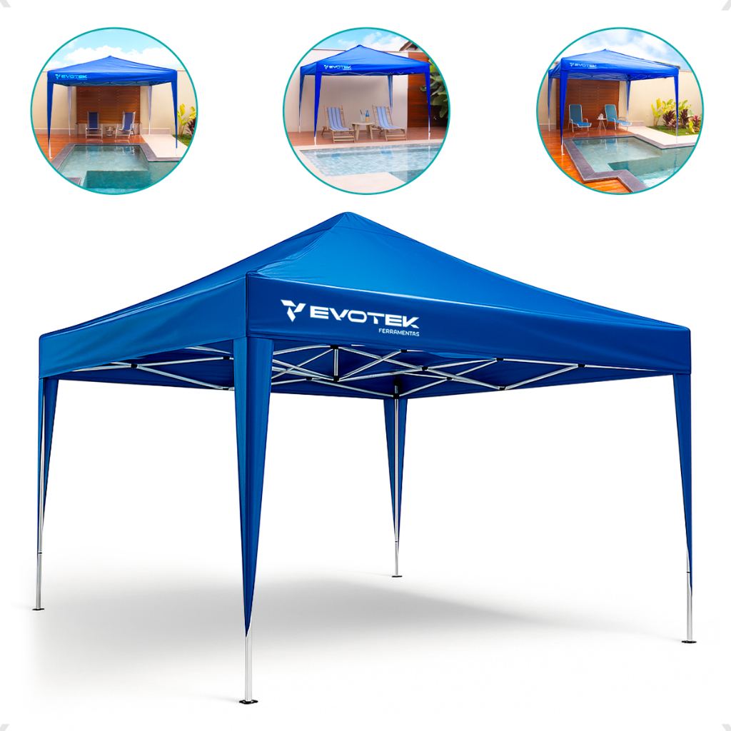 Tenda Gazebo Sanfonada Dobrável Articulada 3x3m Praia Areia | Shopee Brasil