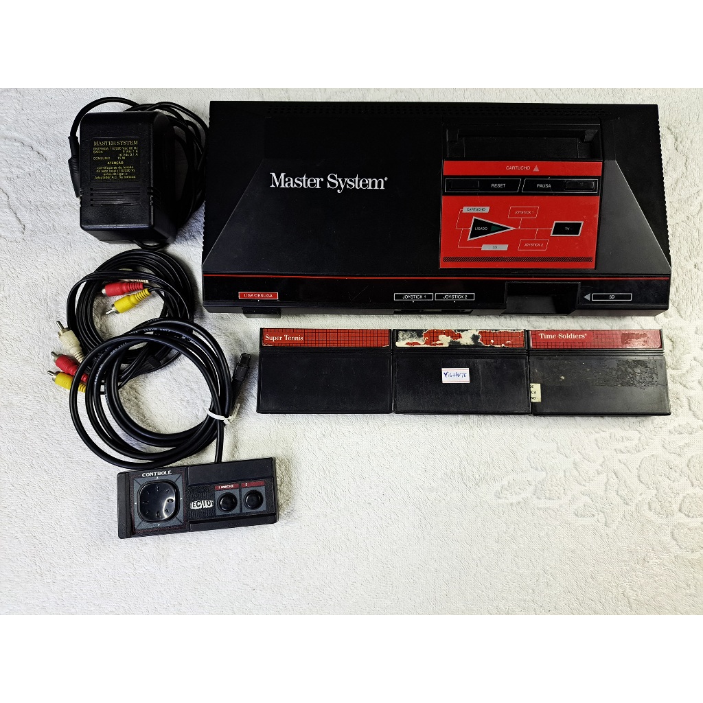 Console Master System 1 Tectoy com 1 controle e 3 jogos Originais ...