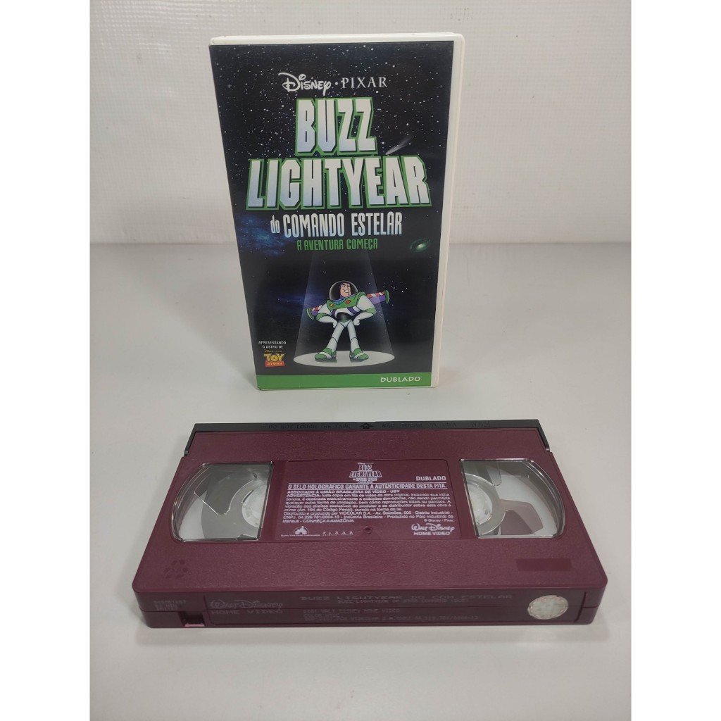 Filme VHS Buzz Lightyear Disney Pixar Dublado X4s (Usado) ok