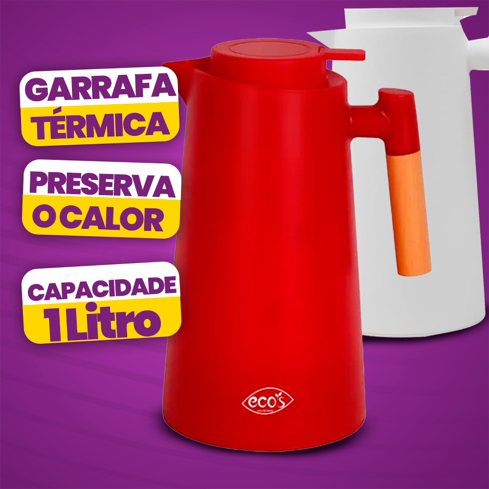 GARRAFA TÉRMICA WOOD l CABO DE MADEIRA l DESIGN PREMIUM | VÁ