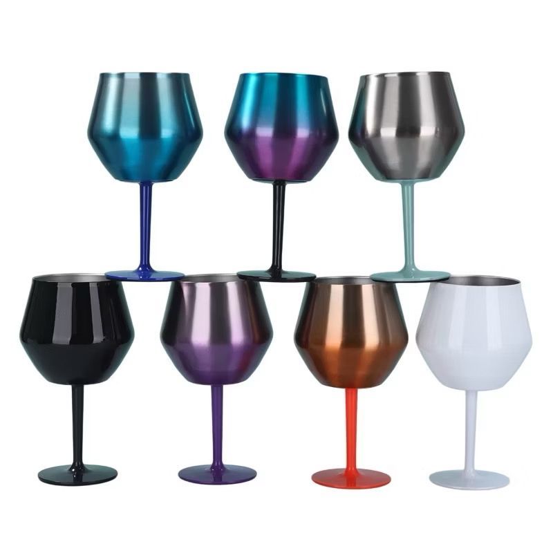 Taça Copo Térmico De Aço Inoxidável 2 Em 1 Para Gin Vinho Drink Bebidas