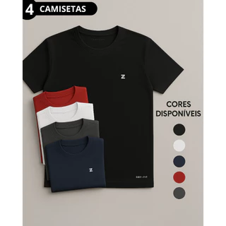 Kit 4 Camisetas Dry Fit Masculina - Ideal para Academia, Corrida, Exercício, Treino e Uso Diário