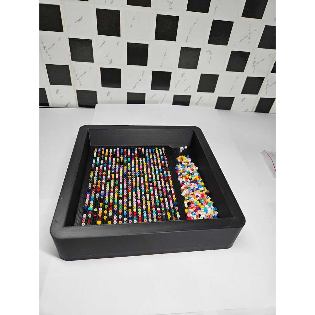 Organizador de Perler/Hama/Fuse Beads - Bandeja de Contas - Ferramenta de Pixel Art/Alinhador e Orientador com 820 Furos